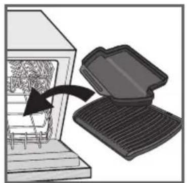 Illustration of a kitchen appliance with a lid removed from the door (no text or symbols)