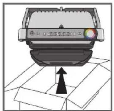 Diagram of a car hood with a color-coded sensor and directional arrow, no text or symbols present
