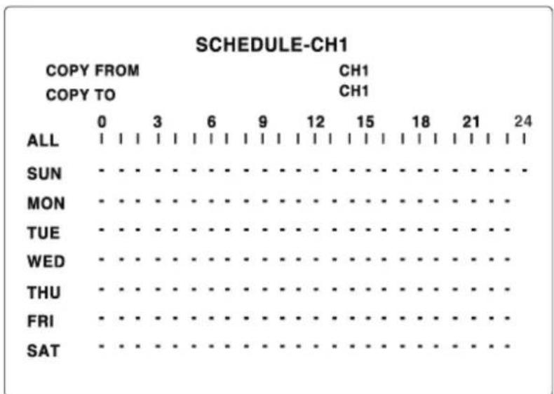 Vitek VT-H160 - 2-3-2. Recording Schedules - 1