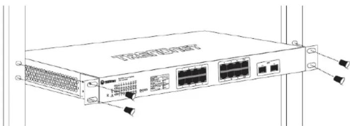 TRENDNET Web Smart Switch TEG-082WS - Rack Mount Hardware Installation - 2