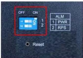 OFF ON 1 2 ALM 1 PWR 2 RPS Reset