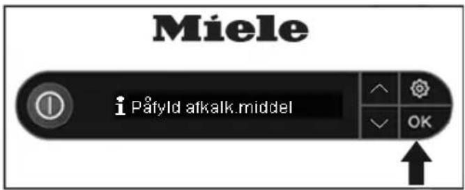 Miele i Påfyld afkalk middel OK