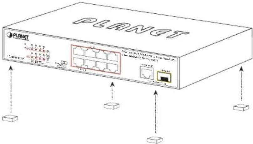 PLANET PLANET 1GSD-1011HP I/O port (D:\200.3\nd IP: 4\Host Gigabit TR+ FHost Gigabit SFD Desktop Switch 101101.102 101101.12 101101.12 101101.12