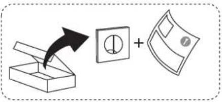 Diagram illustrating a transformation process: adding a box into a square with a circular hole, resulting in a separate paper sheet.