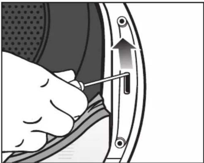 MIELE TSC364WP - Døren tages af - 3