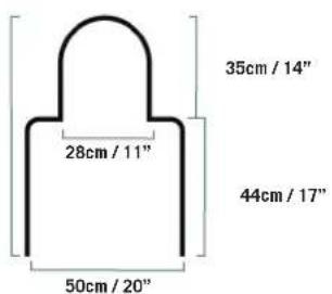 35cm / 14" 28cm / 11" 44cm / 17" 50cm / 20"