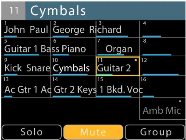 Aviom A640 - Editing in Names View - 2
