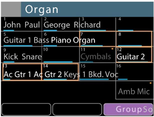 Aviom A640 - Editing in Names View - 1
