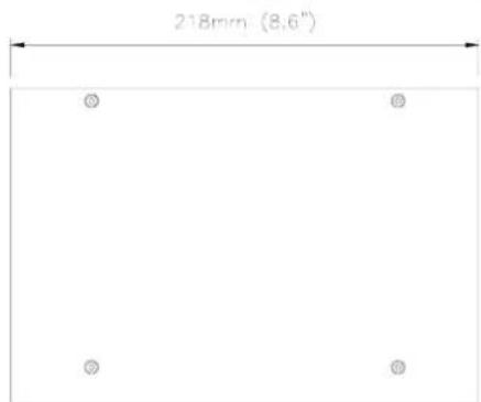 218mm (8,6")