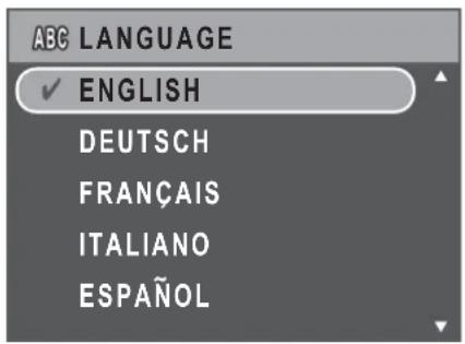 ABC LANGUAGE ✓ ENGLISH DEUTSCH FRANÇAIS ITALIANO ESPAÑOL