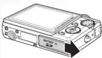 SANYO VPC-E870 - Inserting an SD/MMC Memory Card - 1
