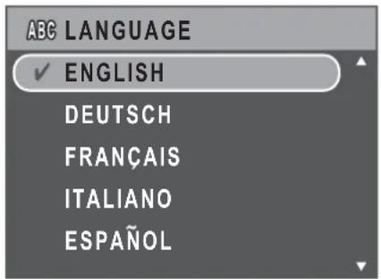 ABC LANGUAGE ✓ ENGLISH DEUTSCH FRANÇAIS ITALIANO ESPAÑOL