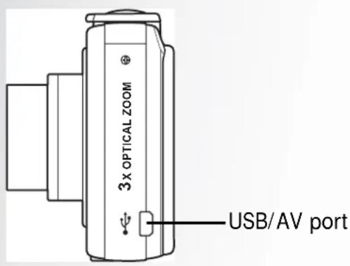 3 X OPTICAL ZOOM USB/AV port