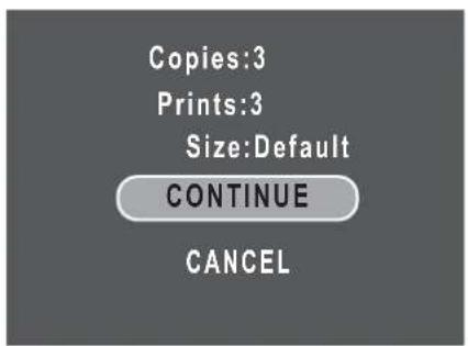 Copies:3 Prints:3 Size:Default CONTINUE CANCEL