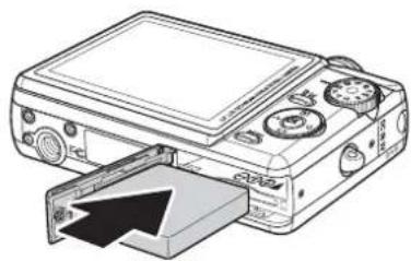 SANYO VPC-E870 - Inserting the Battery - 2