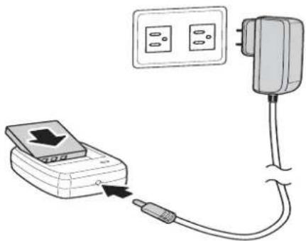 Diagram showing connection between a power switch and a wall-mounted electrical outlet, with a cable being inserted.