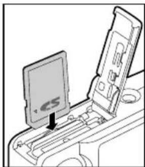SANYO VPC-T700 - Inserting the SD/SDHC memory card - 1