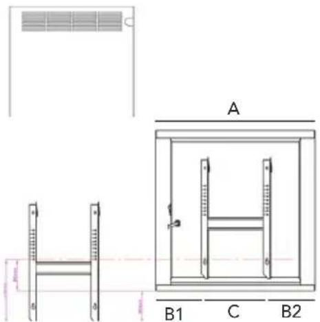 WILFA Lun Miljø POE-1500 - Måttdiagram - 1