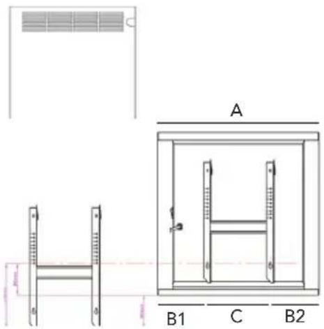 WILFA Lun Miljø POE-1250 - Måttdiagram - 1