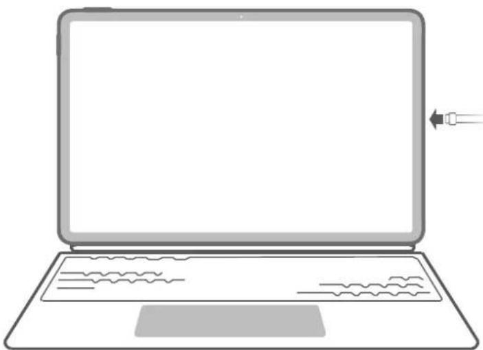 HUAWEI MateBook E Go - Charging the computer with a power adapter - 1