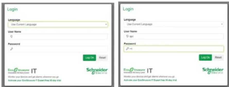 Login Language Use Current Language User Name 0 Password P Log On Reset Login Language Use Current Language User Name 9 sec Password P → Log On Reset End Structure IT Schneider Electric Monitor your devices and get alarms wherever you go Activate your End Structure IT Expert free 30-day trial End Structure IT Schneider Electric
