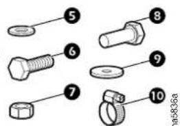 Diagram showing numbered parts of a mechanical component with labeled parts 5 through 10