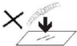 Diagram showing a cross symbol and a downward arrow pointing to a line, with Chinese text indicating a process or direction.