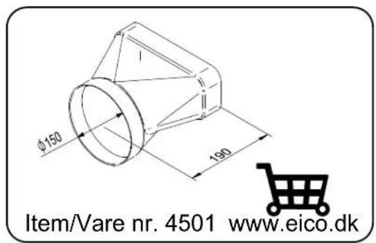 φ150 190 Item/Vare nr. 4501 www.eico.dk