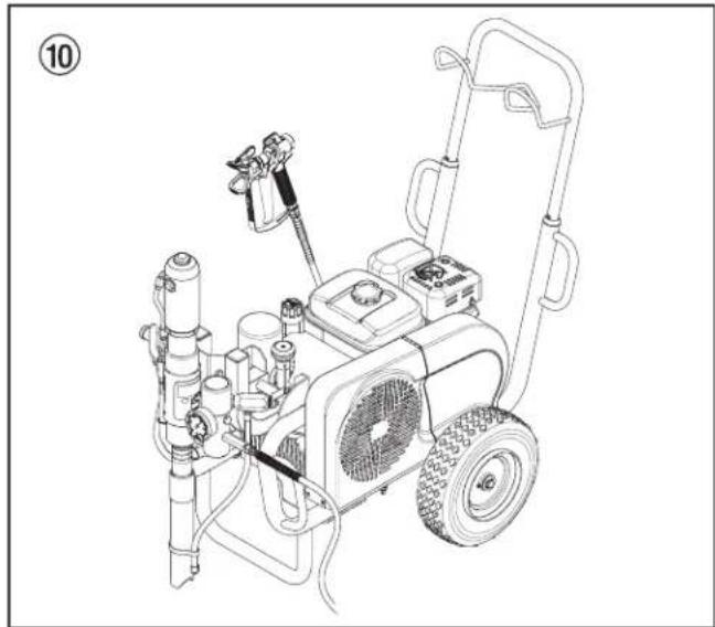 WAGNER HeavyCoat 950 E - Posição de funcionamento I (fig. 10) - 1