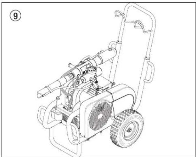 WAGNER HeavyCoat 950 E - Gevaar dat bewegende delen van de draaivoorziening vingers en voet afknellen. - 2