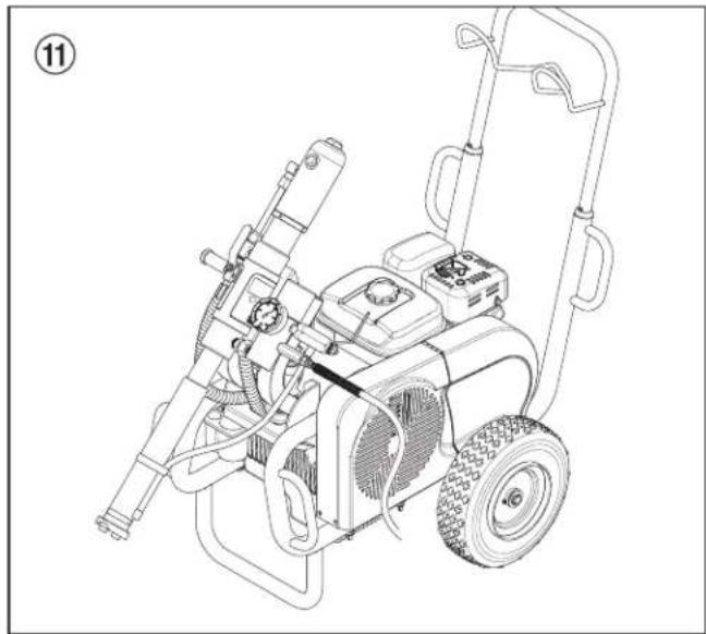 WAGNER HeavyCoat 950 E - Ändra materialmatningspumpens läge - 5