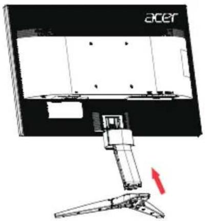 ACER KG221QA - • Montering af foden - 1
