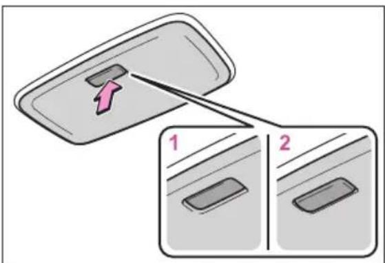 Diagram showing a device with a highlighted component and two labeled parts, illustrating a step-by-step assembly.