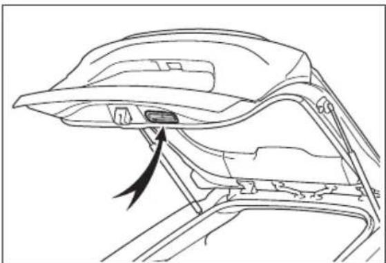 SUBARU Solterra Touring (2023) - Opening/closing the back door (vehicles without power back door) - 2