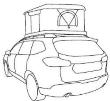 SUBARU Solterra Touring (2023) - Roof tent (models with roof rails) - 1