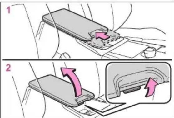 Diagram illustrating vehicle seatbelt mechanism with labeled steps and directional arrows indicating movement