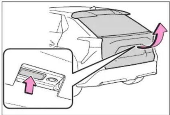 SUBARU Solterra Touring (2023) - Opening/closing the back door (vehicles without power back door) - 1
