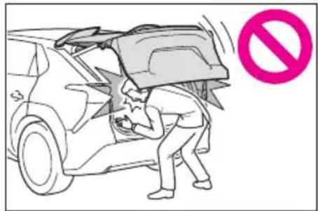 Illustration showing a person struggling to carry a heavy load on a car, with a pink prohibition symbol nearby.
