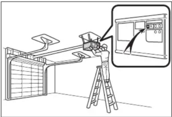 Diagram showing a person using a camera to interact with an outdoor control panel, with an inset magnified view highlighting the screen.