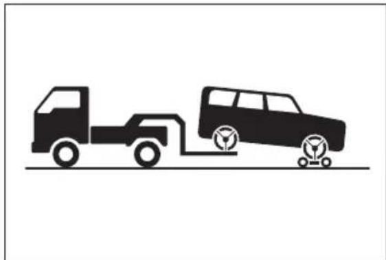 SUBARU Solterra Touring (2023) - Towing with a wheel-lift type truck - 2