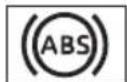 SUBARU Solterra Touring (2023) - ■ABS warning light - 2