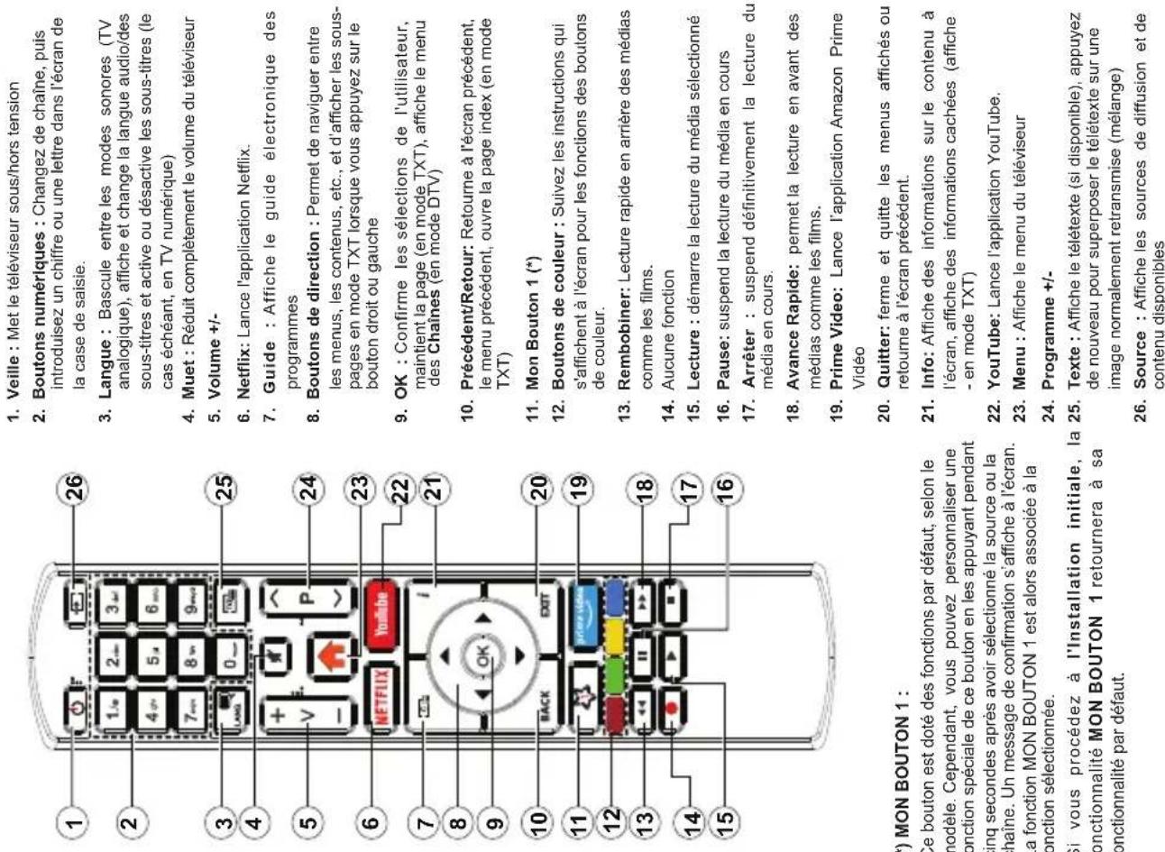 TELEFUNKEN D43U446A - Télécommande - 1