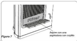 Figura 7 Aspire con una aspiradora con ceptillo