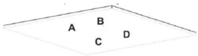 A B C D
