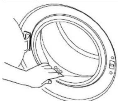 GRUNDIG GW5P4724W - Cleaning the Loading Door and the Drum - 2