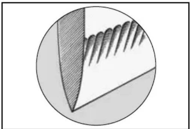 Chef's Choice Diamond Hone Sharpener 320 - PROCEDURE FOR SHARPENING SERRATED BLADES - 1