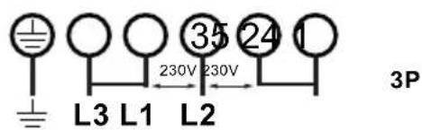L3 L1 L2 230V 230V 35 24 1 3P