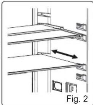 VESTFROST VCF 21186 NoFrost - Adjustable Glass Shelf (In some models) - 2