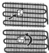 Technical diagram of a device rear panel with labeled components 1 and 2