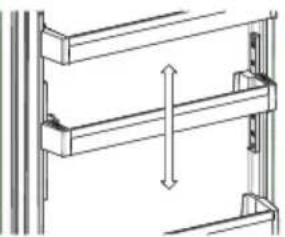 VESTFROST VCF 10186 - L - To change the position of adjustable door shelf ; - 2